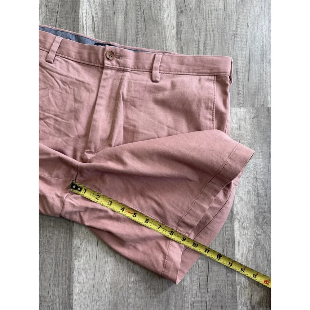 Banana Republic Aiden Shorts Men's 38 Pink  Cotton Blend Flat Front